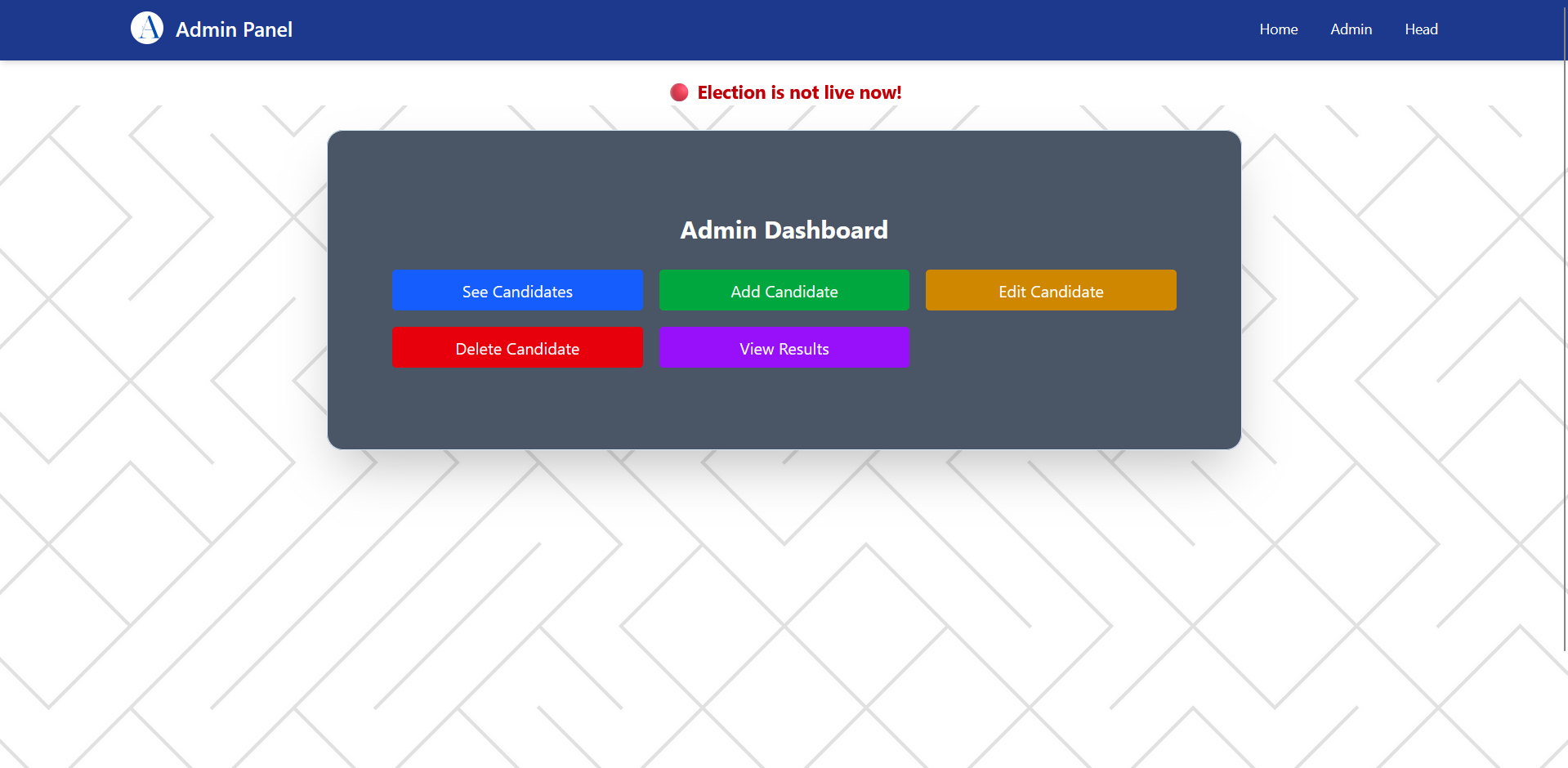 Admin Page