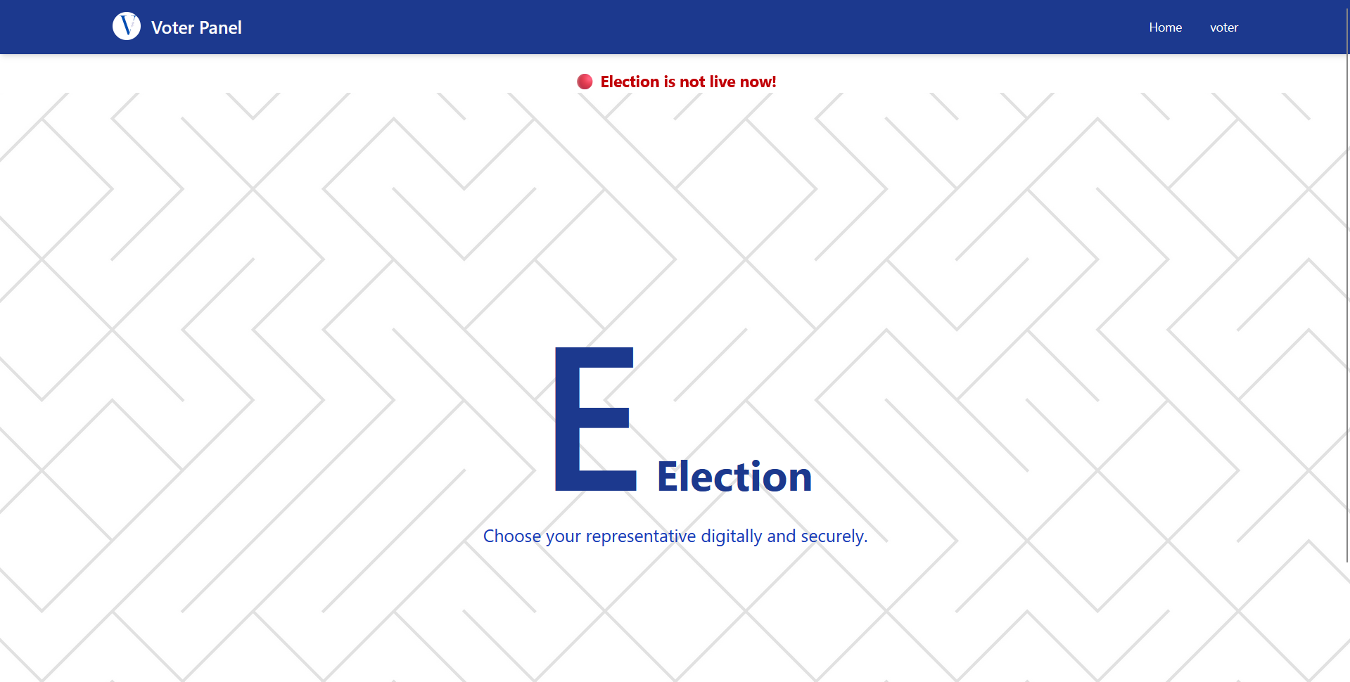 E-Election Dashboard Preview